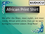 African Print Shirt