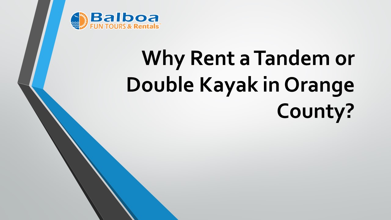 Double Kayak in Orange County