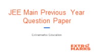 JEE Main Previous Year Question Paper