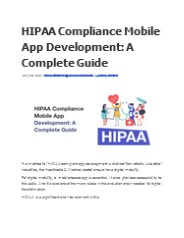 HIPAA Compliance Mobile App Development: A Complete Guide