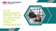 How assignment expert helps students in writing their assignment?