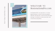 Welcome To Restorations Pro
