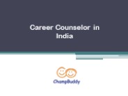 Career Counselor in India - champbuddy.com