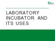 Laboratory Incubator and Its Uses