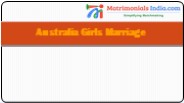 Australia Girls Marriage Site