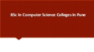 BSc In Computer Science Colleges In Pune