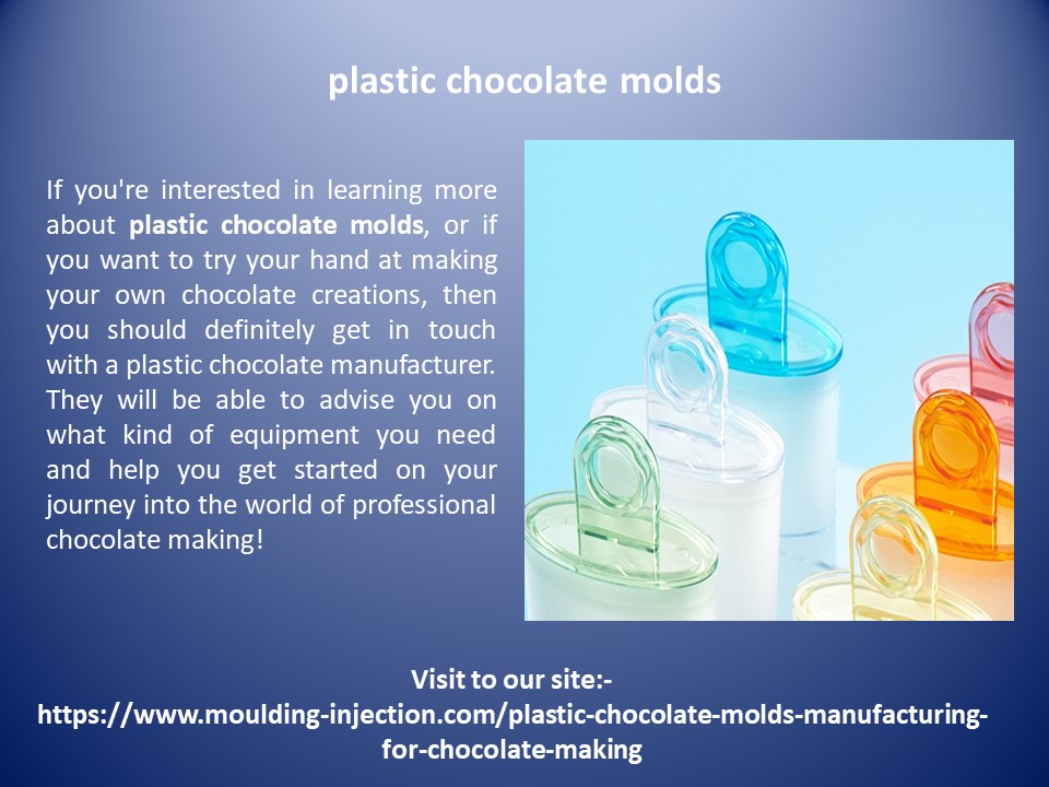 plastic chocolate molds