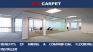 Benefits of Hiring a Commercial Flooring Installer