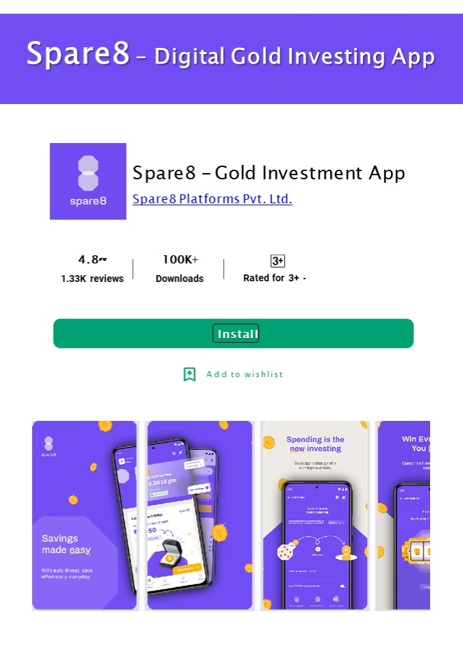 Spare8 - Digital Gold Investing App