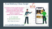 PHP Food Delivery Clone Script - DOD IT SOLUTIONS