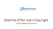 Doctrine of Fair Use in Copyright
