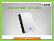 Solar Battery For House