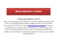 Botox Injections Dubai