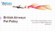 British Airways Pet Policy