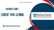 What Is Bad Credit Fha Loans?