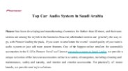 Car Audio System in Saudi Arabia
