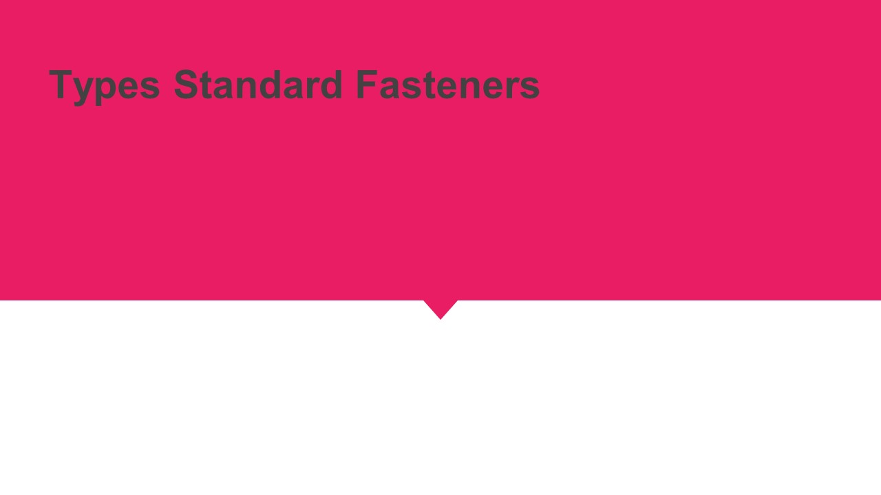 Types Standard Fasteners
