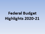 Federal Budget Highlights 2020-21