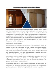 The All-Inclusive Guide For Kitchen Cabinets