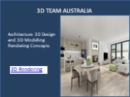 Architecture 3D Design and 3D Modeling Rendering Concepts