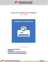 Magento 2 Google One Tap Sign-in