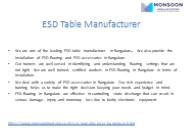 ESD Table Manufacturer Bangalore-ESD Flooring-ESD Accessories
