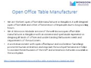 Open Office Table Manufacturer in Bangalore