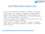 Lab Table Manufacturers in Bangalore-Lab Table Suppliers