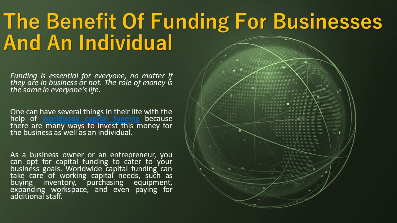 Worldwide capital funding (5)