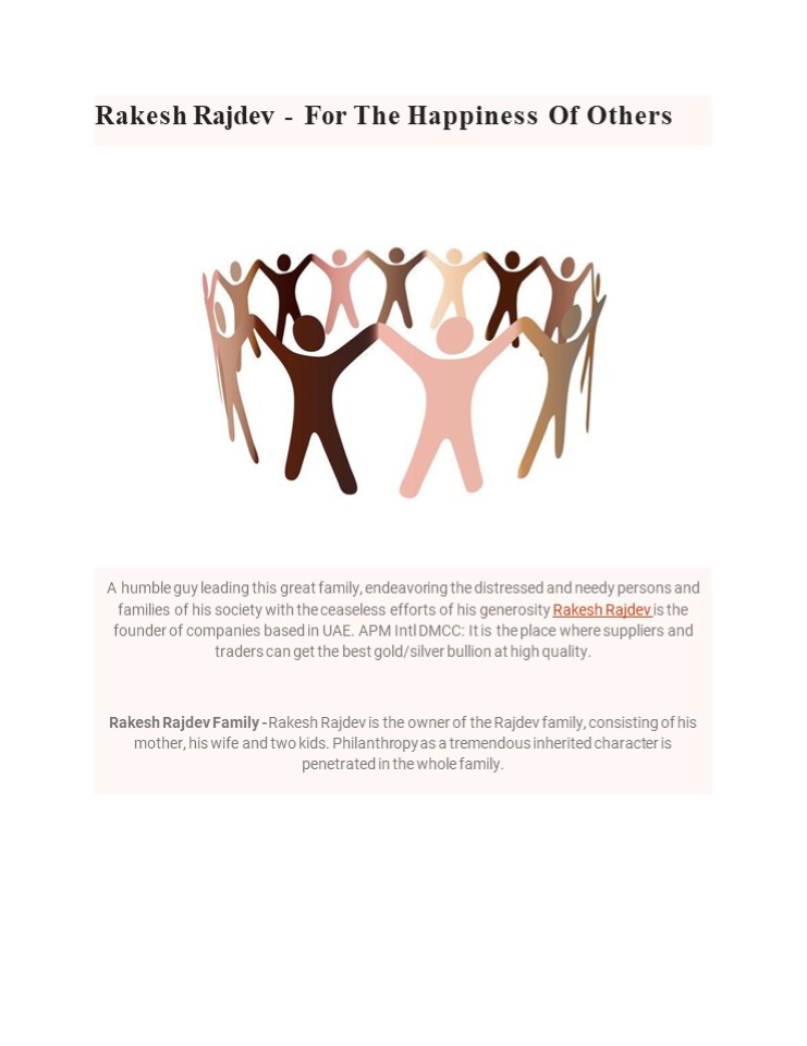 Rakesh Rajdev - For The Happiness Of Others