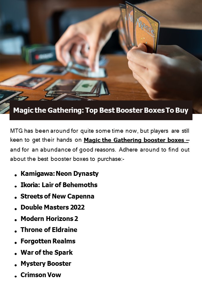 PPT Magic the Gathering Top Best Booster Boxes To Buy PowerPoint presentation free to