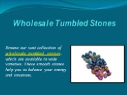 Wholesale Tumbled Stones