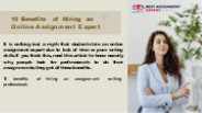 10 Benefits of Hiring an Online Assignment Expert