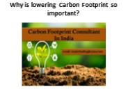 Why is Lowering Carbon Footprint so important?
