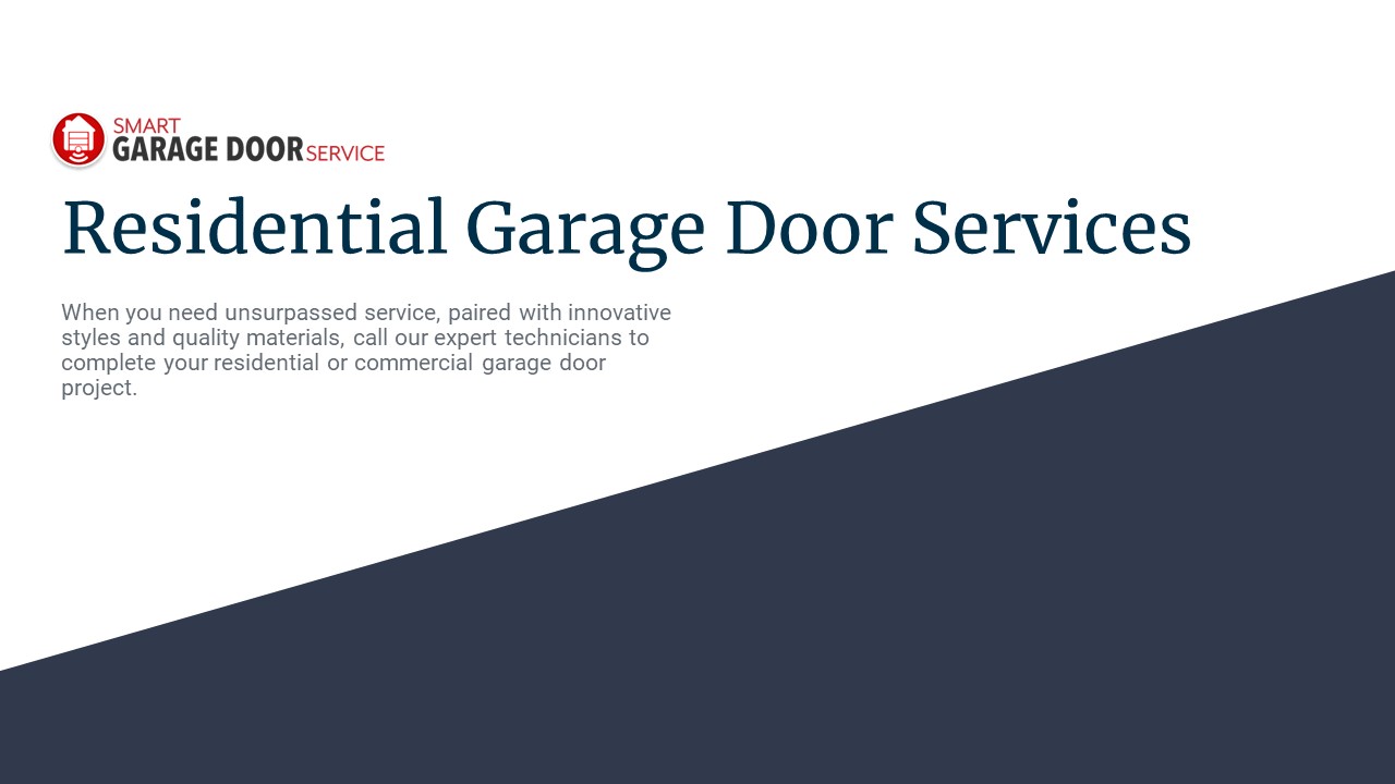 Residential Garage Door Services | Smart Garage Door Service