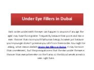 Under Eye Fillers in Dubai