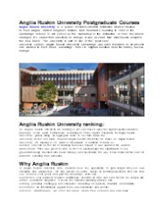 Angila Ruskin University UK