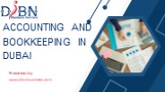 Accounting  And Bookkeeping Services in Dubai