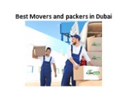 Best Movers and packers in Dubai
