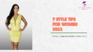 7 STYLE TIPS FOR WOMEN 2021