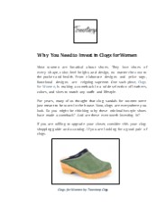 Swedish Clogs For Women by Troentorp Clogs