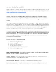 JOB ROLE OF A DIGITAL MARKETER