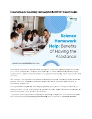 How to Do Accounting Homework Effectively: Expert Guide