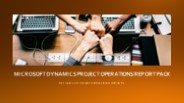 Microsoft Dynamics Project Operations Report Pack