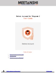 Magento 2 Delete Account