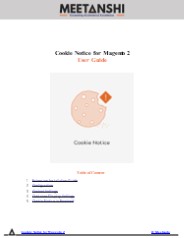 Magento 2 Cookie Notice