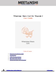 Magento 2 WhatsApp Share Cart