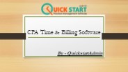 Professional CPA Time and Billing System – QuickstartAdmin