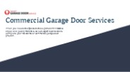 Commercial Garage Door Services