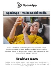 SpeakApp - Voice Social Media
